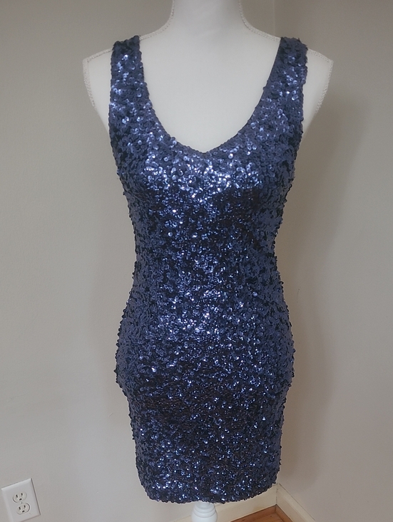 Amber Blue Dresses & Skirts - Amber Blue Sequin Mini Dress